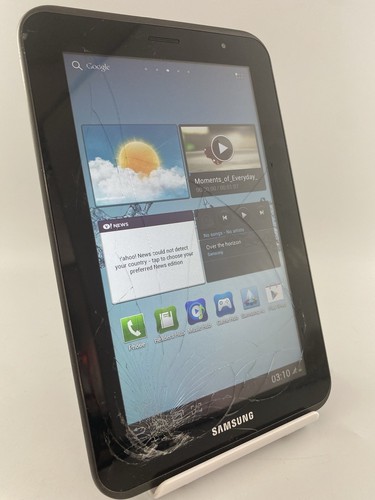 Samsung Galaxy Tab 2 7.0 P3100 Grey Unlocked 16GB 7" 3MP Android Tablet Cracked - Picture 3 of 13