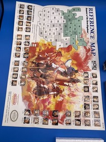 Romance of the Three Kingdoms (Nintendo NES, 1989) CIB - Complete w/Map - Tested