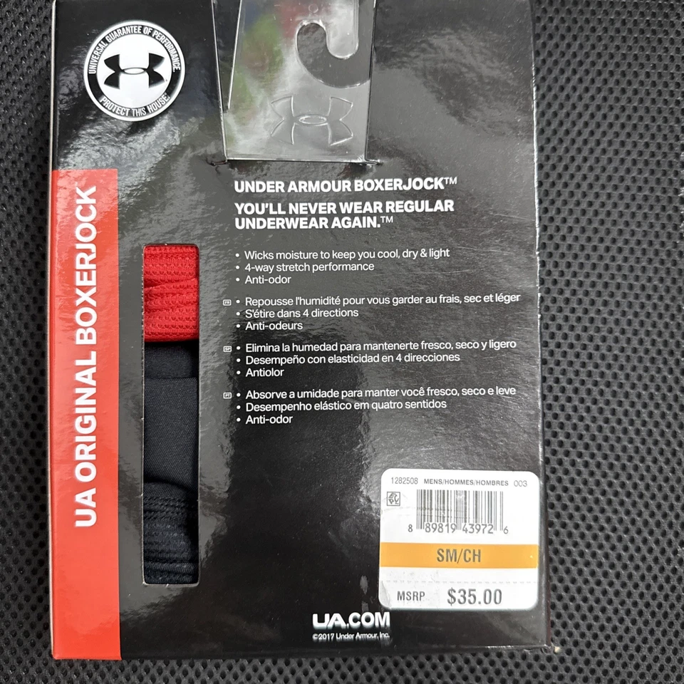 Under Armour Boxerjock 2-Pack Men’s S Black 6" O Series NIB Performance Small - Image 3 of 4