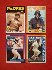 (4) Tony Gwynn 1986 Topps 1987 Topps 1990 Topps 