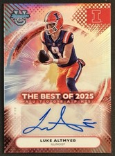 Luke Altmyer 2025 Bowman Best University #BOA-LA Refractor Auto Illinois