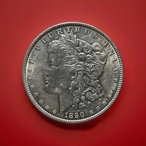 1890 P BU MORGAN SILVER DOLLAR   DC 3000