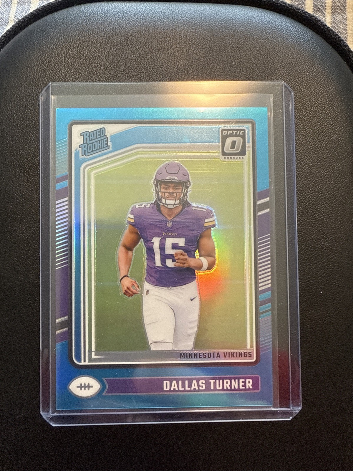 2024 Panini Donruss Optic - Rated Rookie Dallas Turner #224 Aqua Prizm /299 (RC)