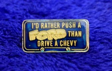 Push a Ford Hat lapel Pin Accessory Truck Falcon Fairlane bronco Ranger Mustang