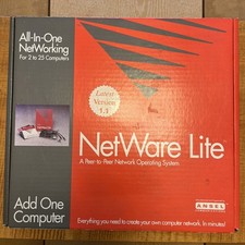 vintage Novell Netware Lite V1.1 / Utility Software, Manuals Floppy Disks