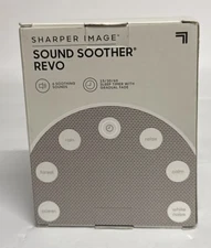 SHARPER IMAGE Sound Soother REVO 6 Soothing Sounds SLEEP TIMER Rain/Ocean/Calm