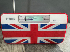 Philips AE2012 Portable DAB+/FM Radio Union Jack LCD Battery Headphone