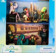 NIB Disney Zootopia 2 Figurine 8 pieces Play Figure Toy Set Judy, Nick