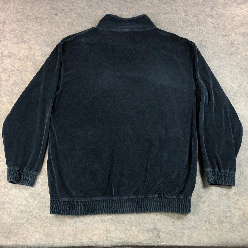 Southpole 轨道夹克男式 XL 蓝色丝绒全拉链休闲装 — 第 3/4 张图片