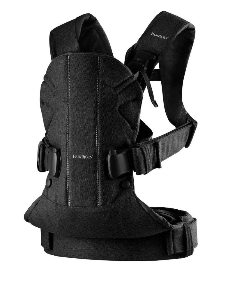 BabyBjörn One Baby Carrier - Woven Black (Open Box)