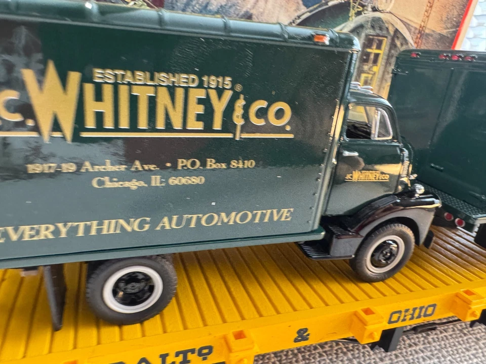 🚂 G SCALE -BACHMANN FLAT CAR WITH 2 DIECAST TRUCKS - 1ST GEAR  L👀K💥G788 - Image 3 of 4