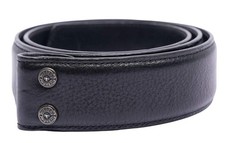 Chrome Hearts Leather Belt Strap Black