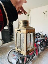 Antike maritime Messing 12 Zoll maritime h&auml;ngende Vintage Schiff &Ouml;l Laterne F...