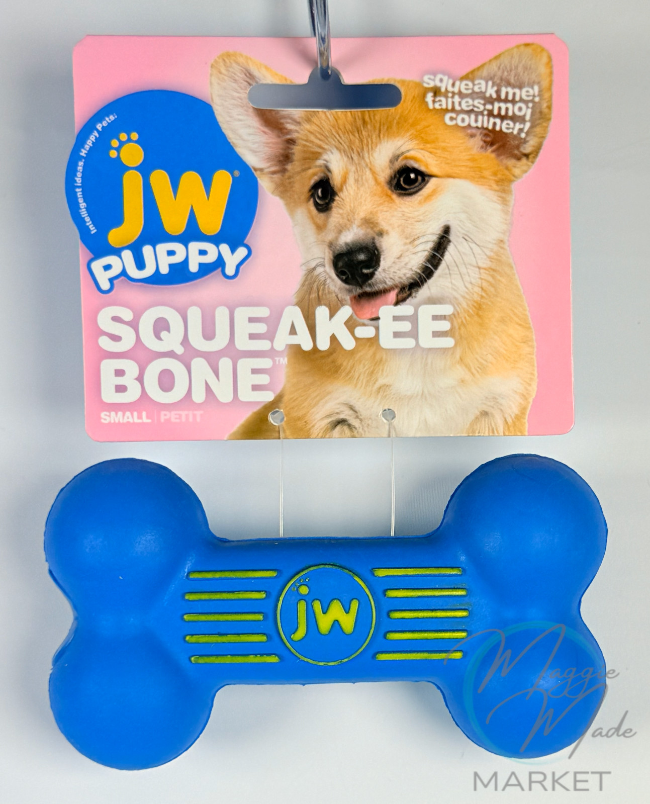 New JW Puppy Squeak-EE Bone Small Dog Toy Squeaker Puppy Che