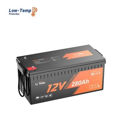 LiTime 12V 280Ah Low-Temp LiFePO4 Lithium Batterie Tiefer Zyklus für Solar RV