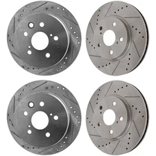 Front & Rear Brake Disc Rotors For Lexus IS250 2006 2007 2008 2009 2010-2015