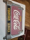 Coca-Cola Vintage Cast Iron Bench Sign Fountain Service Collectible 11 X 18