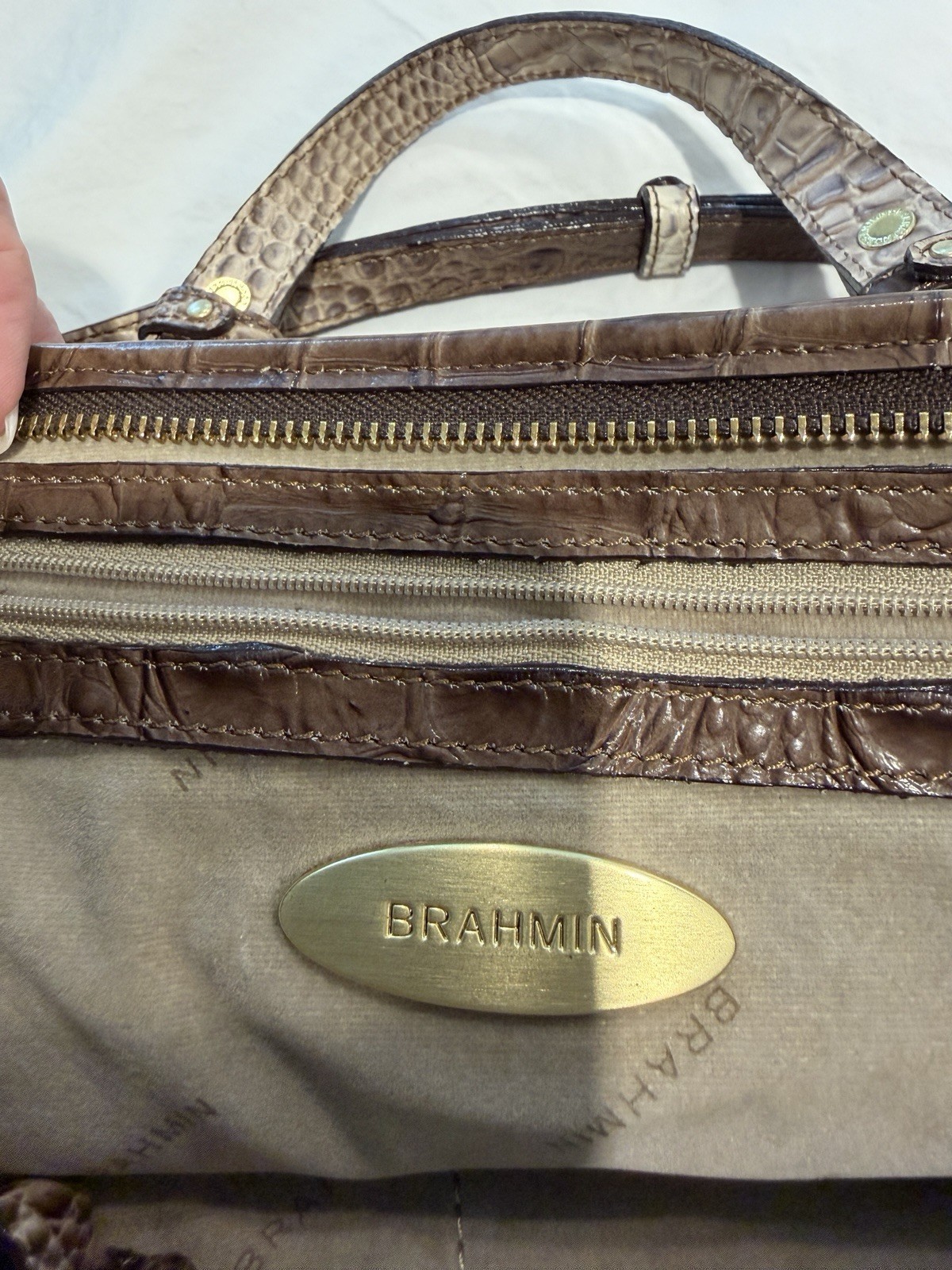 Brahmin Croc Handbag — image 10