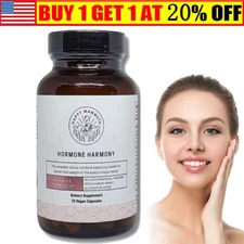 New Happy Mammoth Hormone Harmony Natural Hormonal Support for Women 72 Capsules