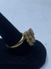 13k Gold Double Heart Spin Cz Size 6 1/2 Ring 5.4g — photo 3