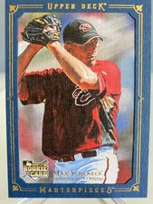2008 Upper Deck Masterpieces 'Blue Frame' Max Scherzer #5 RC serial'd 31/50