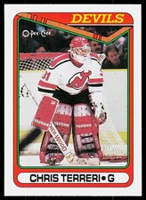 1990-91 O-Pee-Chee Chris Terreri #375 RC Rookie New Jersey Devils