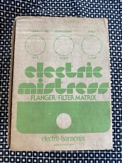 Pedale FX vintage Electro Harmonix elettrico mistress flanger/filtro matrice con scatola