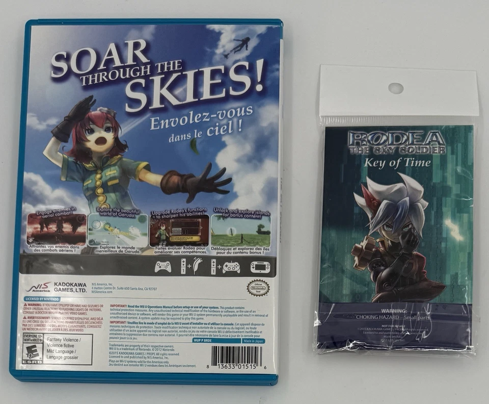 Nintendo Wii & Wii U Rodea The Sky Soldier w/ Promotional Key Of Time Promo - Image 2 of 4