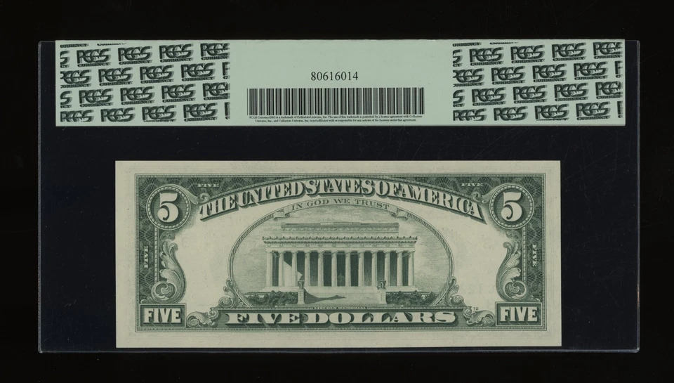 DBR 1969 $5 FRN Philadelphia Fr. 1969-C PCGS 64 PPQ Serial C12246526A - Image 2 of 2