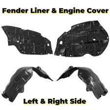 Inner Fender Liner & Engine Splash Shield Under Cover For Toyota Camry 2012-2014