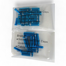 Jagwire Pro End Caps Blue Brake 10pcs 5mm 6pcs gear 4mm  cable tips