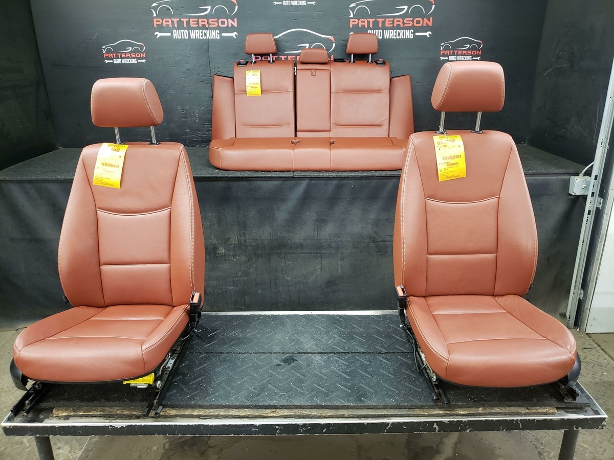 2011 BMW X3 HOT ROD FRONT POWER HEATED & REAR LEATHER SEAT BROWN