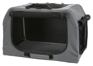 Trixie Soft Kennel Easy M-L 95x63x69cm Faltbare Hundebox grau