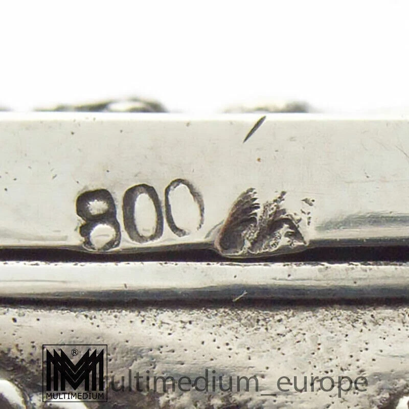 Silber Schnupftabak Dose Jugendstil Tabatiere Schatulle snuff box - Bild 4 von 4