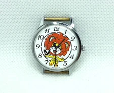 Vintage Chaika Sea-Gull 1601A Lion Cartoon Hero 1970s Soviet Mechanical Watch