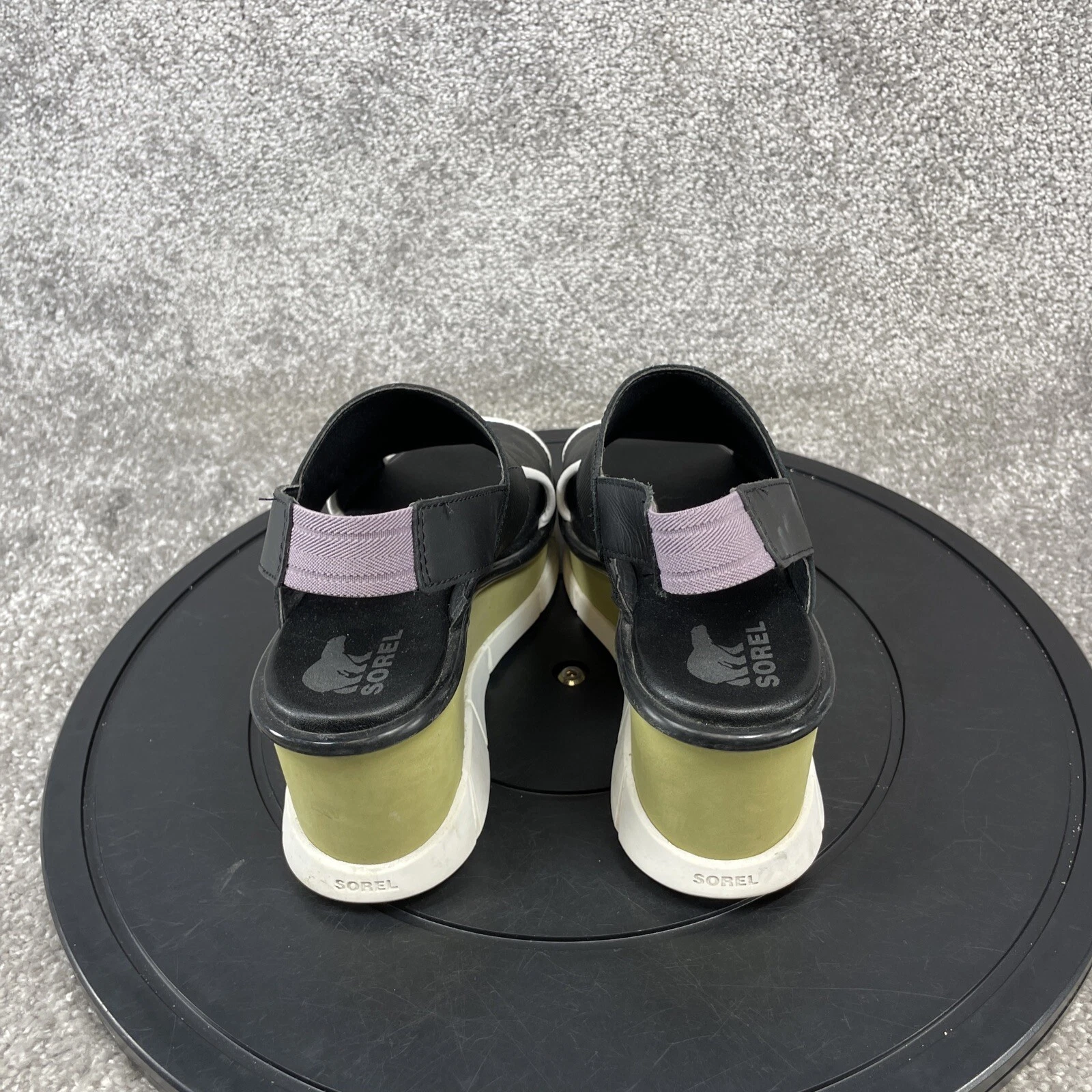 sorel joanie iii slingback leather wedge shoes