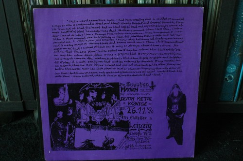 MAYHEM LIVE IN LEIPZIG ORIGINAL GLORIOUS FIRST PRESSING 1994 OBSCURE LP - Picture 4 of 8