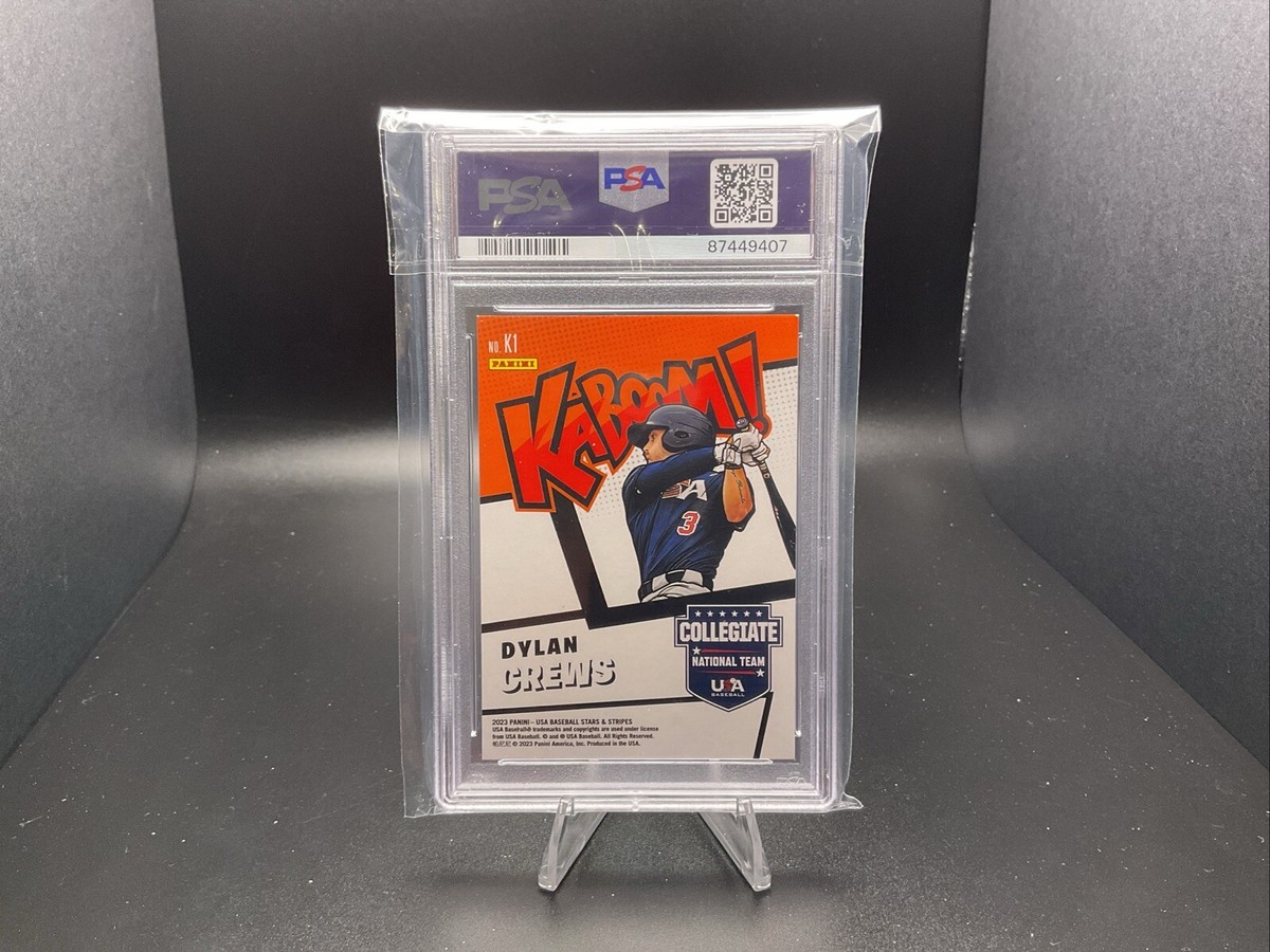 2023 USA Baseball Stars & Stripes Dylan Crews Kaboom PSA 8 2023 USA Baseball Stars & Stripes Dylan Crews Kaboom PSA 8