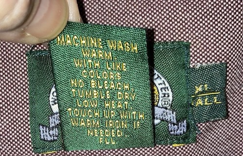Cabelas Button Down Mens XL Tall Heavyweight Dress Shirt 100% Cotton Pockets - Picture 7 of 11