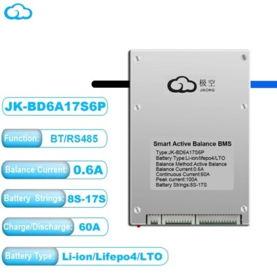 Jikong JK BMS JK-BD6A17S6P Li-ion LiFePo4 Battery controller board