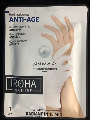 IROHA Hand mask gloves AntiAge Maske Kur Hände Pflege - Pearl 9 ml NEU