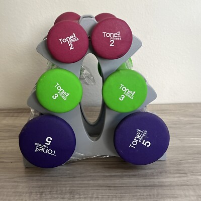 20lb Hourglass Neoprene Dumbbell Set with 