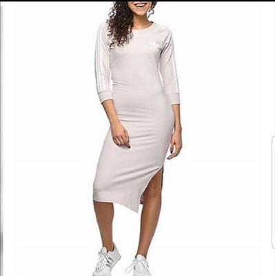 adidas three stripe midi dress