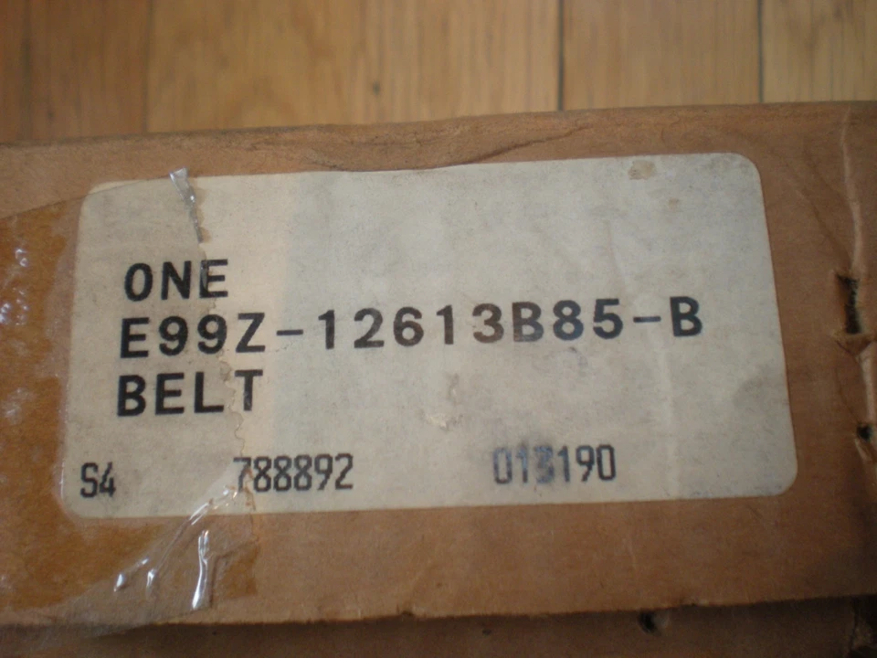 NOS 1989 1990 FORD AEROSTAR REAR SEAT BELT ASSEMBLY LH SANDALWOOD - Image 2 of 2