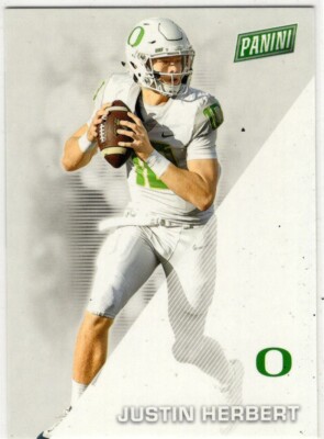 2022 Panini Father's Day Football Justin Herbert No. 34 Oregon Ducks