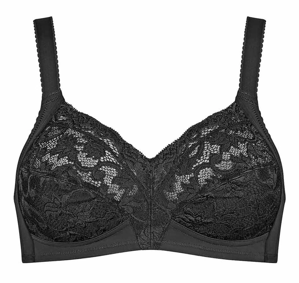 Sujetador Triumph Delicate Doreen N Negro Talla 44H Sin Cable Soporte de Copa Suave Nuevo Foto 4 de 4