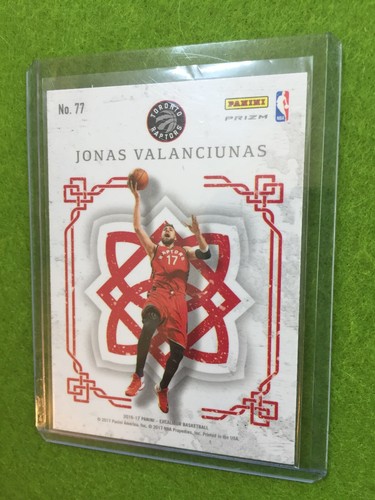 JONAS VALANCIUNAS RAPTORS REFRACTOR 2016-17 Excalibur Crusade Silver SP PRIZM#77 - Picture 11 of 12