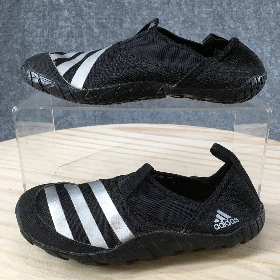 Adidas Shoes Kids 1 Boys Terrex Jawpaw Water Slip Ons B39821 Black Fabric Flats - Image 2 of 4