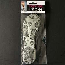 Women's High Heel Insoles Cushioned Comfort Daily Wear, Paisley Design 1 Pair