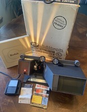 Vintage Hudson Photographic Industries Editron 8mm Film Editor w/Box TESTED RARE